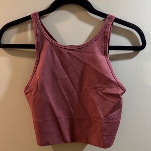Athleta Ribbed Mauve Tank Top